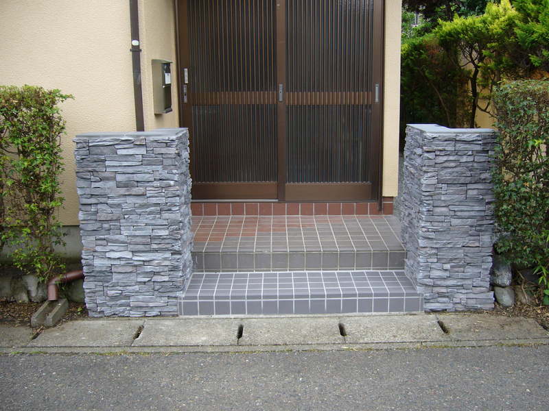 門柱が変身～立派なアプローチに＜栃木県足利市＞