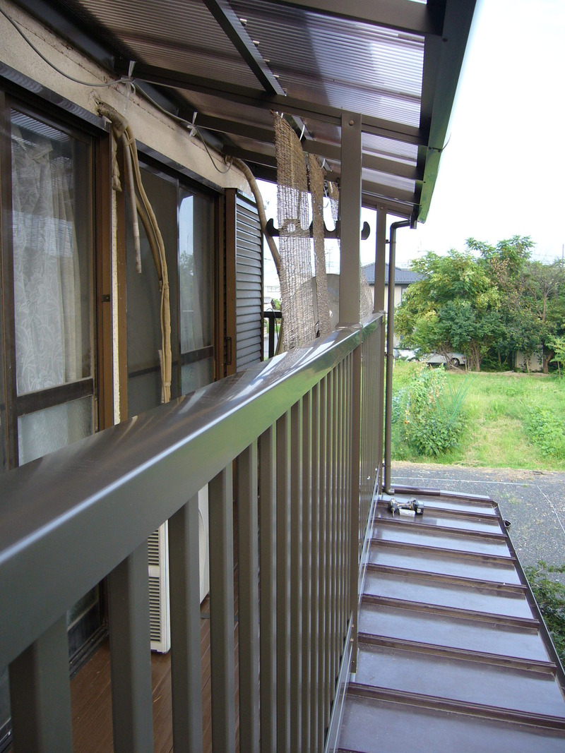 錆の進みで床がきしむベランダをアルミ製に交換（栃木県足利市）