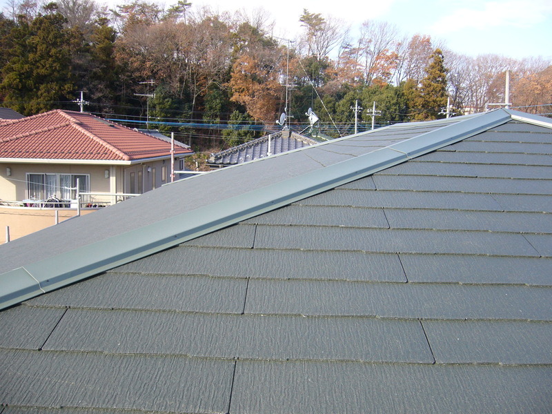 コロニアル屋根葺　外壁塗り替えリフォーム工事＜足利市八幡＞